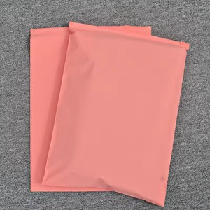 Chinese Factory Slider Pink PE Gravure Printed Waterproof Biodegradable Customizable Zipper Bags for Clothing & Shoes Packaging