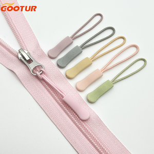 Custom Multi-Color Plastic Zipper Puller with Textured Design Durable Cord Zipper Tab for Bags and Apparel Accessories