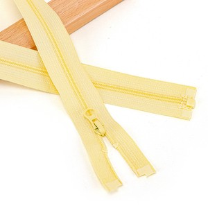 Customized logo Open End/closed-end Nylon Zipper Coil Zipper With Auto Lock Slider for Garment Bags