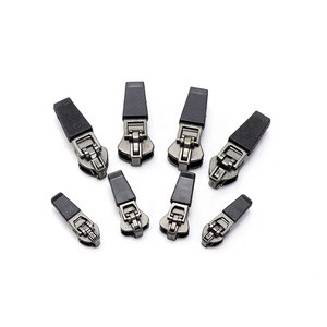 Ready Stock High-End YG Zipper Puller No.3 No.5 Nylon Resin Dress Reverse Leather Head Black Note Spring Head for Sliders