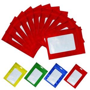 LT Custom Print Reusable clear Flat Jewelry Small Foil Mylar ZipLock Bags Three Slider Seal Plastic Zipper Pouch Bag Packaging