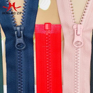 Premium OEKO-TEX Certified 5# Open End Resin Zipper Nickel-Free Vislon Zipper Support Customization