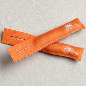 Custom Eco-friendly Zipper Pull Double Layers Woven Pullers Woven Zipper Head Sliders Label for Garments & Luggage