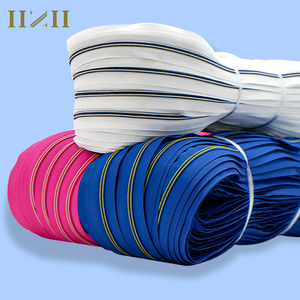 Eco-Friendly Nylon Zipper Manufacture Fancy #5 Metal Zip Colorful Plastic Zipper for Clothes Gold Zipper Tape