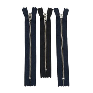 YKK3 No. 4 Brass Metal Jeans Zipper with Self-Locking Spring Head Slider Wholesale From Factory Source for Garments