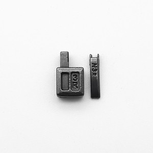 Primo Custom Size Metal Pin Box with Right Insert Nylon Zipper Rectangle Pattern & Back Punching Accessory