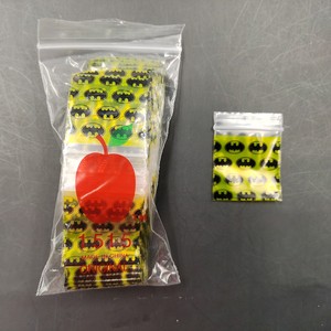 Ecofriendly Recyclable Clear LDPE Plastic apple Mini Ziplock Bags
