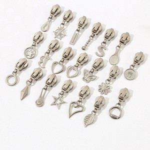 Zinc Alloy Custom Pull Decorative Plating Zipper Slider Zipper Puller