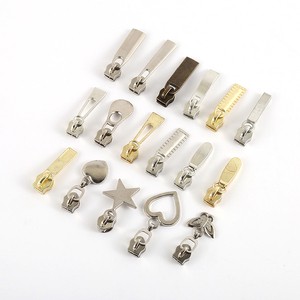 Zipper Custom Slider Metal Zip Pull Zipper Head for Clothes Wholesale Custom Zinc Alloy Bags Shoes Business Jeans Jackets