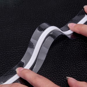 Custom Pvc Transparent Tape Waterproof Nylon Zipper Rolls