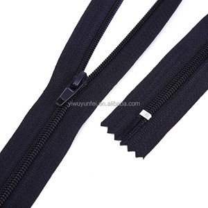 Custom 3# 5# 7# Nylon Closed-end Zipper for Trousers Garments Accessories With NDL Zinc Zipper Slider Nylon Zippers
