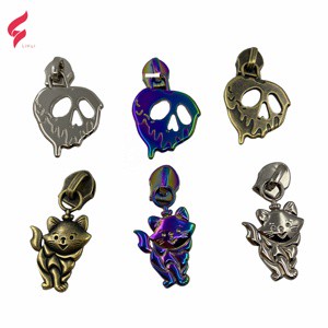 Fast Delivery Decoration 5# Nylon Zipper Puller Make Custom Different Shape with Your Own logo Zipper Pulls for Clothing/bag