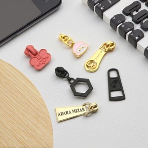 Custom Metal Zipper Puller Slider With Brand Logo For Garments And Bags Personalized Zipper Head Puller