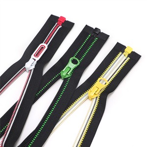 Manufacturer Custom White Nylon Tape Roll 3 Slider Puller #3 Yard Long Chain Head and Sliders Open-End Zipper Type