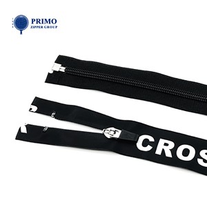 Custom Two-Way Open Double Zipper for Clothes 5#8# Waterproof Nylon Material 2 Way Separating Zipper