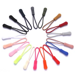 Wholesale Rope Tail End Puller Clothing Plastic Zipper Pull Head Box Bag PVC Slider for Clothes Backpack