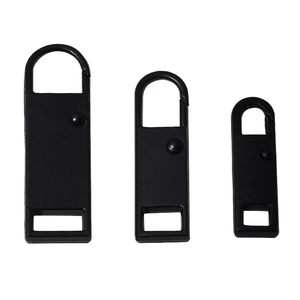 Customizable Square U-Shaped Clothing Puller Detachable Removable Zinc Alloy Nickel-Free Tab Head Coat Jacket Zipper Slider for