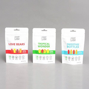 Custom Printed Food Packaging Stand up Pouch Cookie Candy Snack Bag With Zipper Packaging Bags