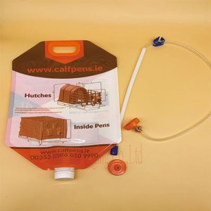 Custom Printed Stand up Aluminum Foil Drink Spout Pouch Bag with Spout and Handle for Juice Wine Food Liquid