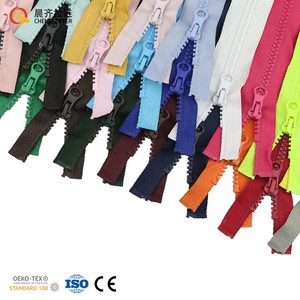 Wholesale Spot High Quality 5# Resin Zipper Open End Multi-size Multi-color Plastic Zippers for Clothes