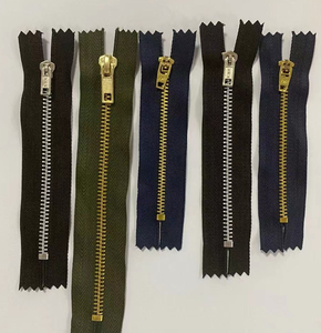 Hot Sale YG Slider With Brass Metal Aluminium Metal Zipper for Jacket and Shoes Customer Size and Length
