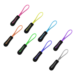 Factory Custom logo Zipper Pullers DIY Cartoon Soft Rubber Silicone Pvc Zipper Pulls Cord