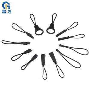 Hot Sale Custom Nylon Plastic & Reusable Silicone Zipper Pullers Lengthened Rope Pullers Zipper Sliders