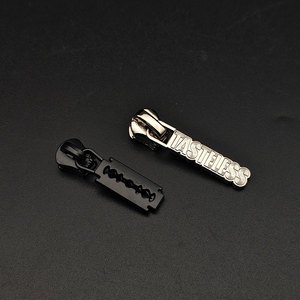 Factory Outlet logo Zipper Pull Head Custom Metal Zipper Puller for Bag Clothing