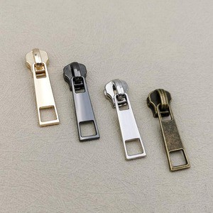 Custom Metal Lockless Zipper Slider for Wallet and Luggage Zinc Alloy Head Zipper Slider for Garment and Decoration Use