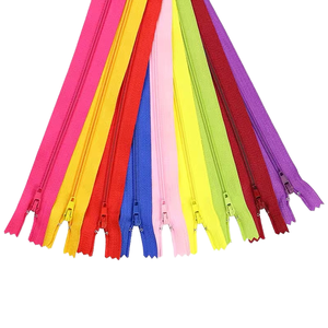 20CM 3# Nylon Open-End Closed Tail Zipper Eco-Friendly Multi-Color for Front Pocket Garments, Shoes Hot Sale Factory Wholesale
