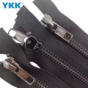 For 6 Inch #5 Heavy Duty Brass Open-End Auto Lock Slider Zipper Black Gold Metal for Bags Garments Shoes