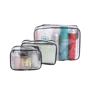 Wholesale Customized Printed Beauty Polyester slider ziplock bag sizes make up bag