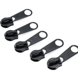 Non Lock Nylon Zipper Head and Sliders With Long Puller Custom Sliders for Garments Zipper Head 10 Puller No Lock Slider