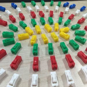 Multi-Color Custom PE PVC Various Shapes Sustainable Durable Plastic Zipper Slider Header for Garment Packing Bags