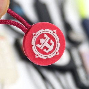 Clothes Accessory OEM Pvc Pull Zipper Plastic Rope Slider Puller