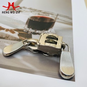 HW Zipper 8# Luggage Slider with Combination Lock Nylon Zipper Slider #8 Zipper for Suitcase