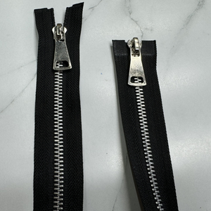 Wholesale No.5 Double Open End Y Teeth Zipper Double Puller Aluminium Metal Used for Clothes