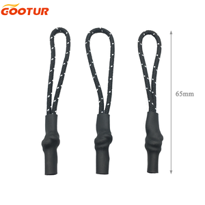 Custom Multi-Style PP Zipper Head with Rope Design Plastic Zipper Puller for Bags and Apparel Accessories Manufacturing