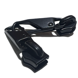 High Quality Matte Black Metal Buckle Self-Locking Anti-Theft Custom 3#5#8# Zipper Slider Plating Zipper Puller Bags Garments