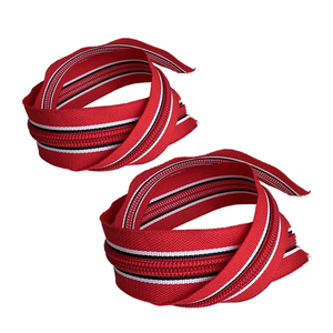 Wholesale High Quality Long Chain Polyester Tape with Nylon Teeth Zipper Custom Length for Handbags