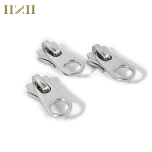 Zipper Factory Custom 3# 5# 8# Open End Metal Zipper for Clothing Jacket Zipper Pulls