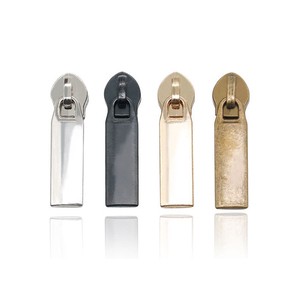Custom Logo Plating Gold Gunmetal Color Zinc Alloy Metal Zipper Slider for Handbag Purse Manufacturer's High Quality Puller