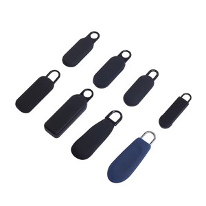 TPU Plastic Zipper Puller Dropping Glue Injection Molded Logo Heavy Duty Luggage Zipper Head Nylon Zipper Slider