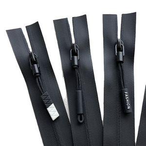 Outdoor Waterproof Zipper with Reflective Nylon Open-End Plastic Material for Jackets Coats Backpacks Shoes and Garments