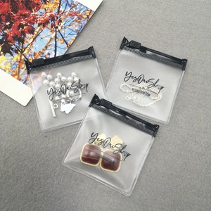 Custom Logo Earring Necklace Ring Packaging Pouch Bag Clear Jewelry Ziplock Zip Lock Zipper Plastic Pvc Wbusinessspvc Recyclable