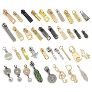 Custom Logo Handbag with Metal Zipper Slider DIY Bag Accessories