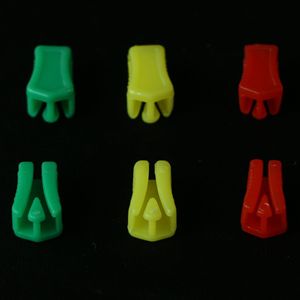Custom Multi-Color PE PVC Easy Open Sustainable Eco-Friendly Plastic Zipper Slider Header Without Teeth Zipper Sliders