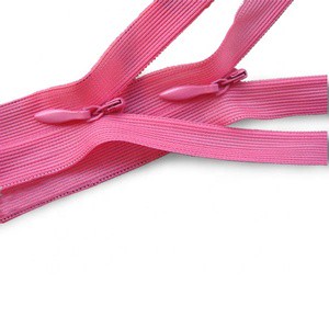 Invisible Zippers Invisible Slider Close End NO.3 Manufacturers Zip in Bulk Nylon Dress Plastic Shoe Zippers & Sliders 10000 Pcs