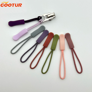 Custom PP Material Plastic Zipper Puller with Textured Design Durable Cord Zipper Head for Bags and Apparel Accessories