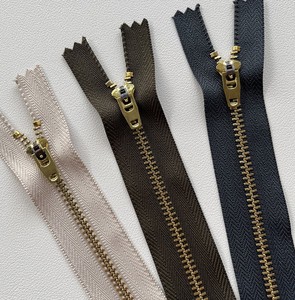 4 # Bras Metal Zipper for Trouser Placket Custom Metal Zipper for Jean Autolock Slider Zipper